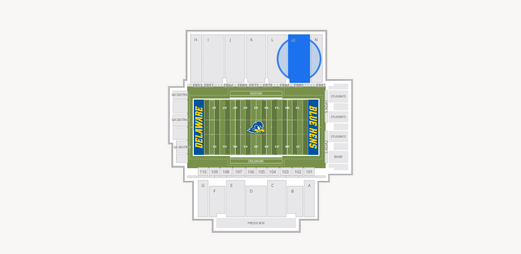 Delaware Stadium Seating Chart