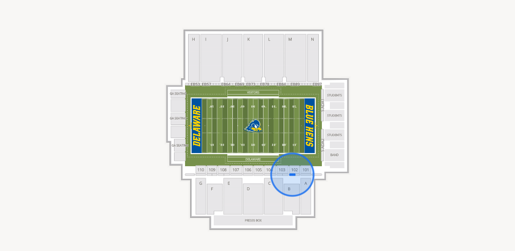 Delaware Stadium Seating Chart