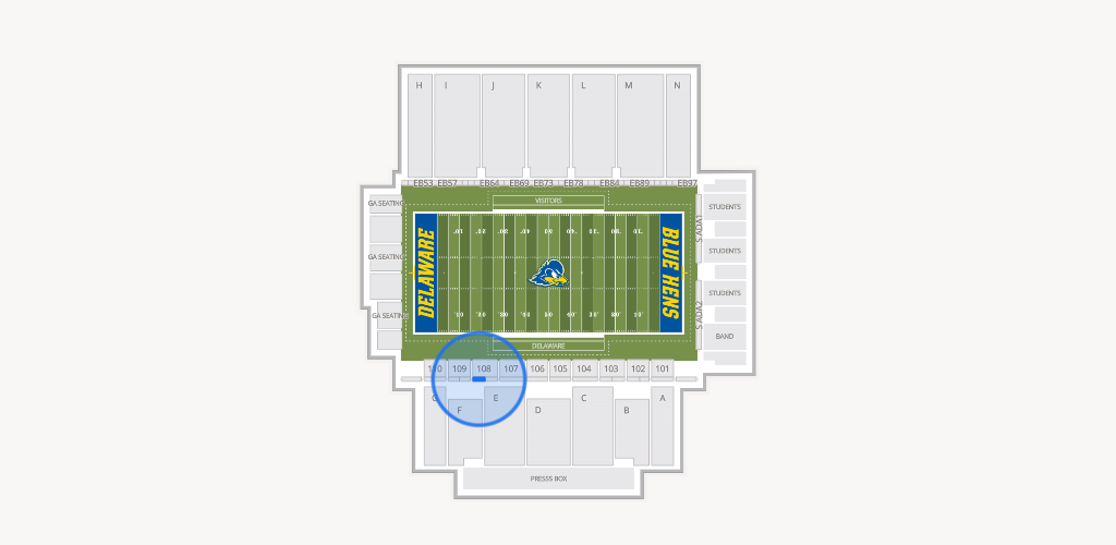Delaware Stadium Seating Chart