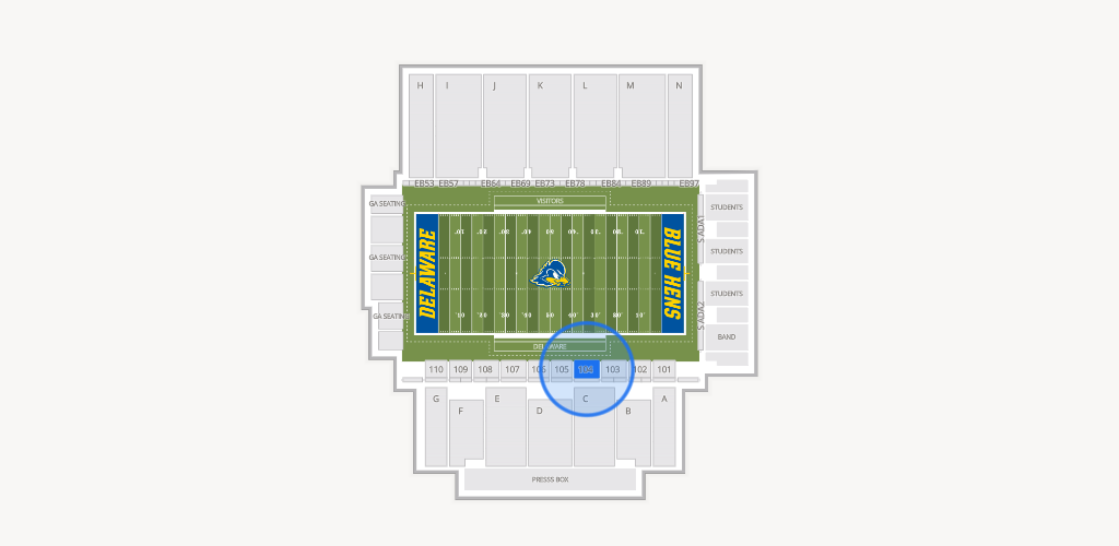 Delaware Stadium Seating Chart