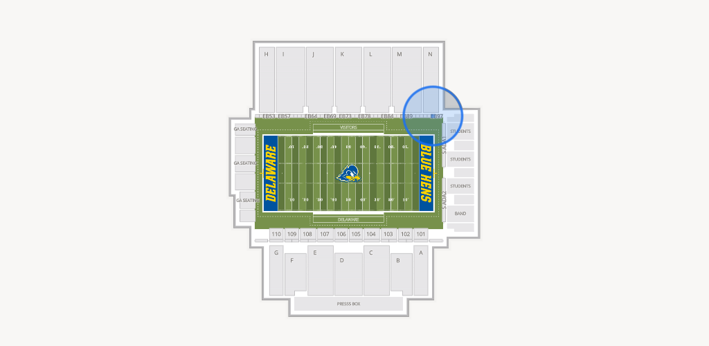 Delaware Stadium Seating Chart