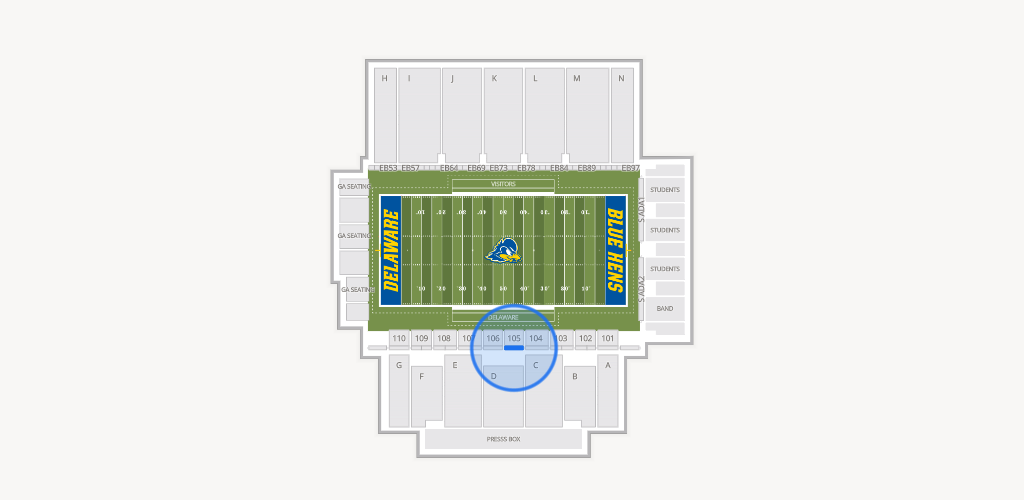 Delaware Stadium Seating Chart