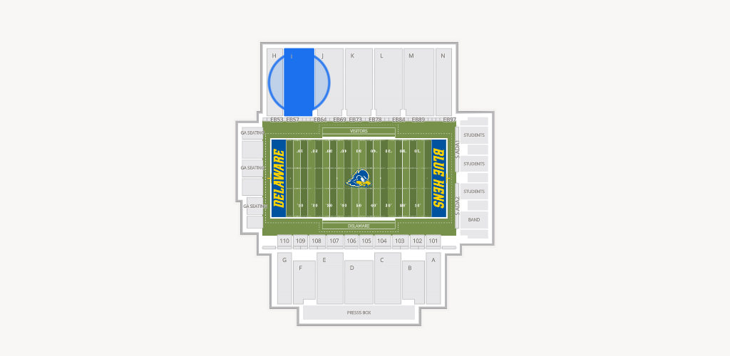 Delaware Stadium Seating Chart