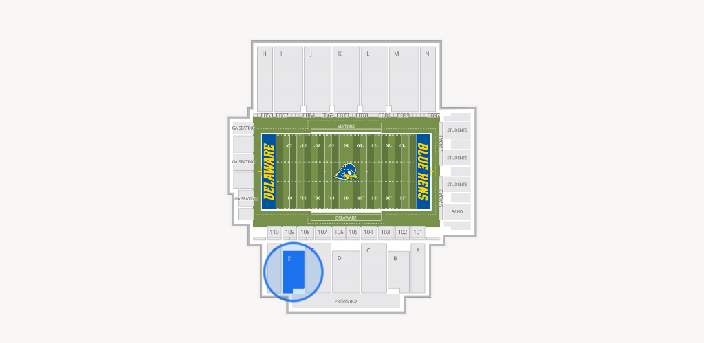 Delaware Stadium Seating Chart