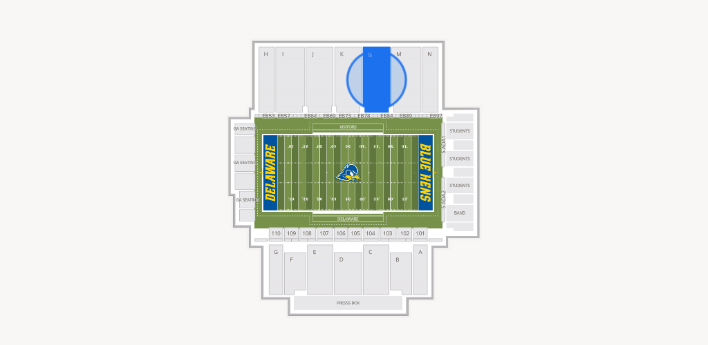 Delaware Stadium Seating Chart