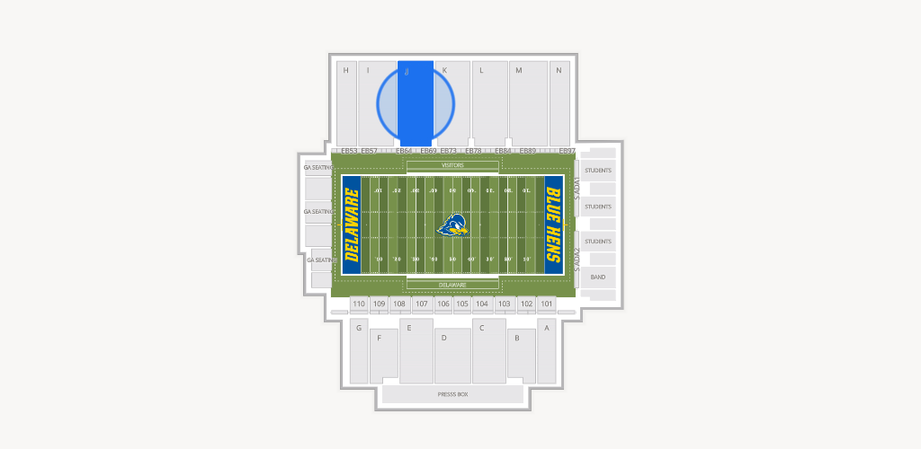 Delaware Stadium Seating Chart