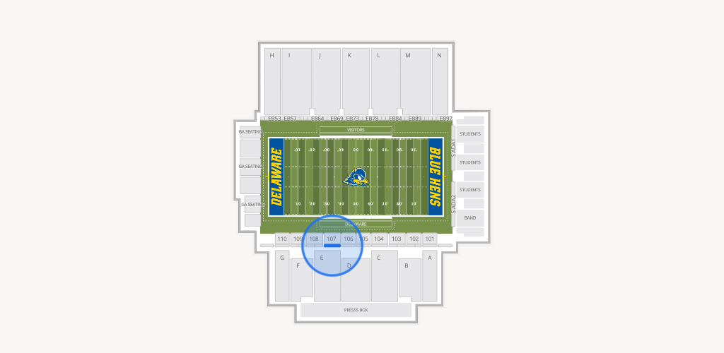 Delaware Stadium Seating Chart