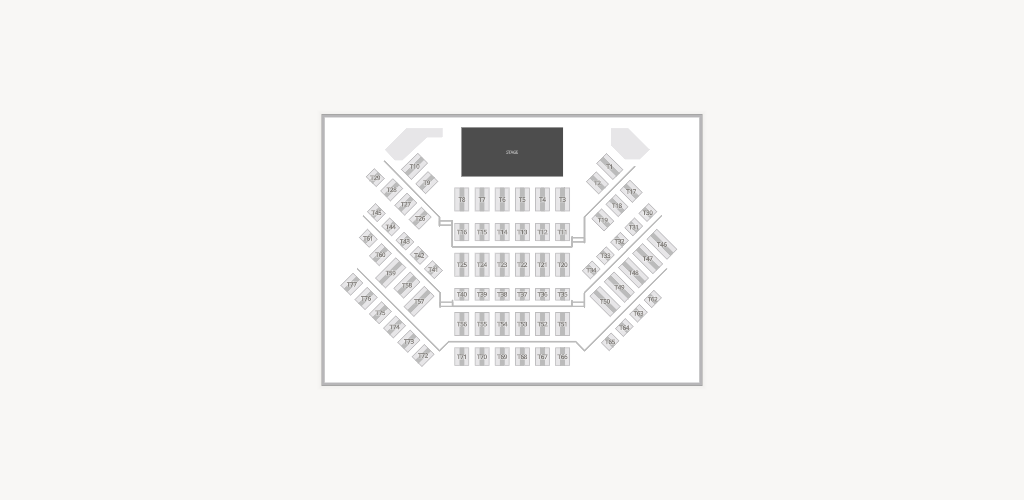 Destination Dinner Stage Seating Chart