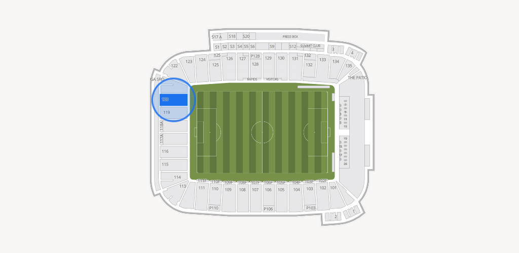 Dick's Sporting Goods Park Seating Chart