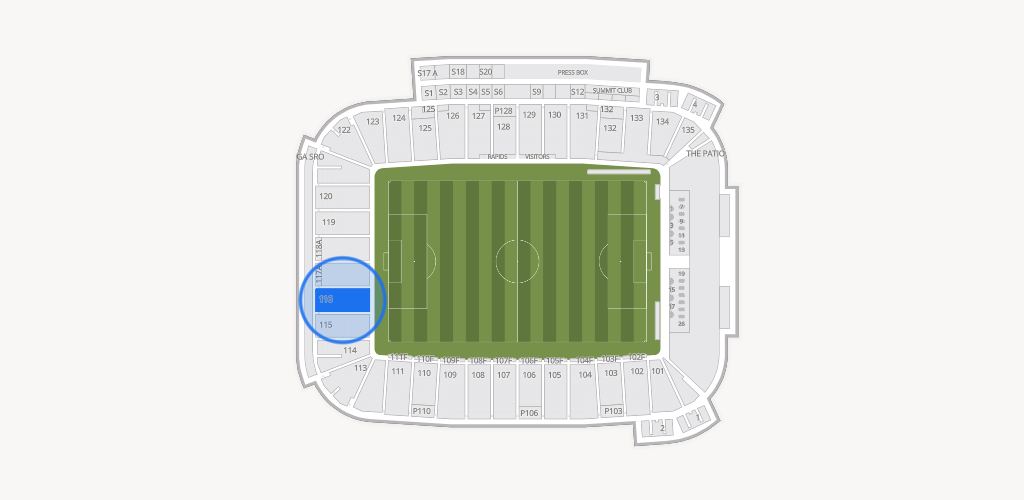Dick's Sporting Goods Park Seating Chart