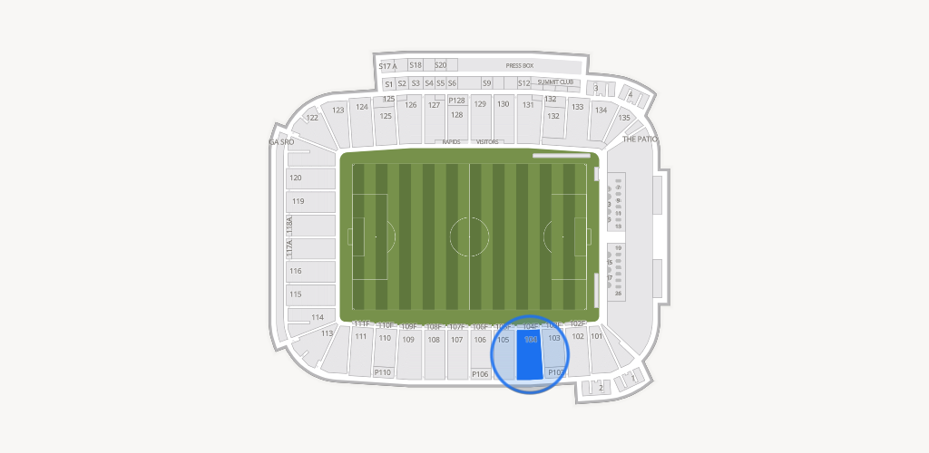 Dick's Sporting Goods Park Seating Chart