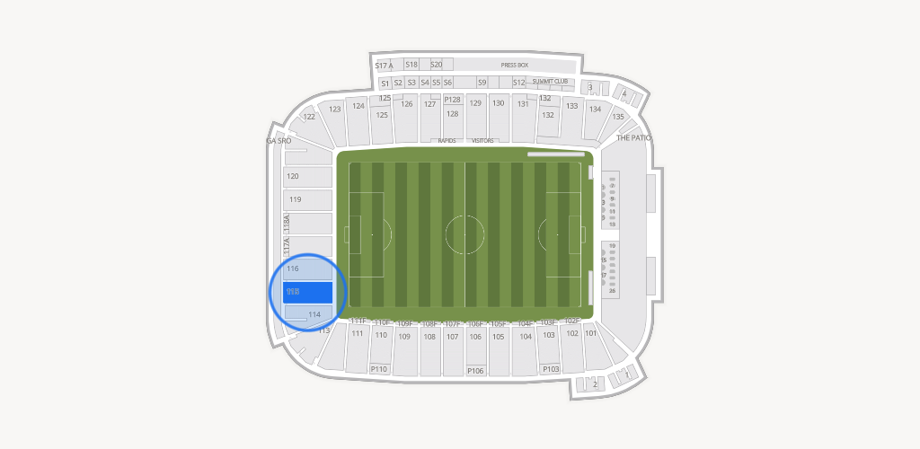 Dick's Sporting Goods Park Seating Chart