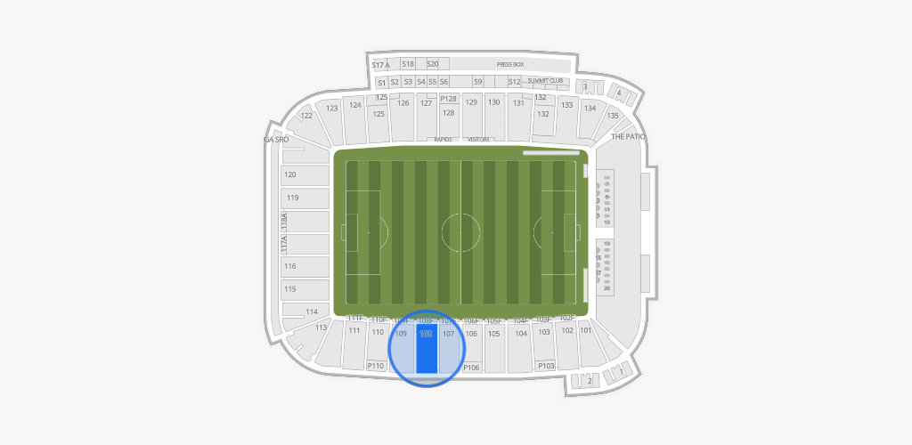 Dick's Sporting Goods Park Seating Chart