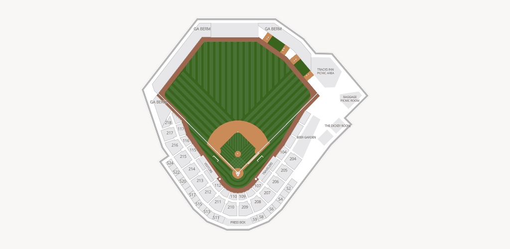 Dickey-Stephens Park Seating Chart