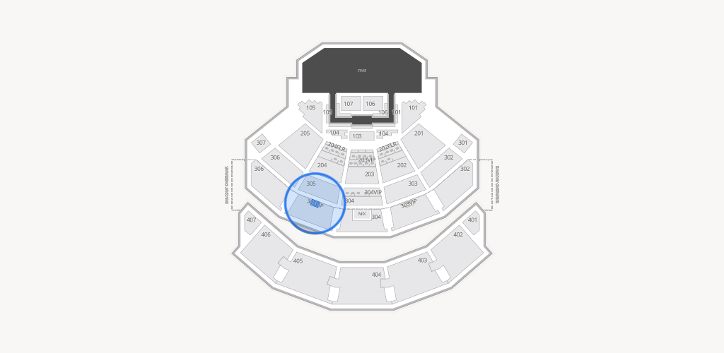 Dolby Live at Park MGM Seating Chart