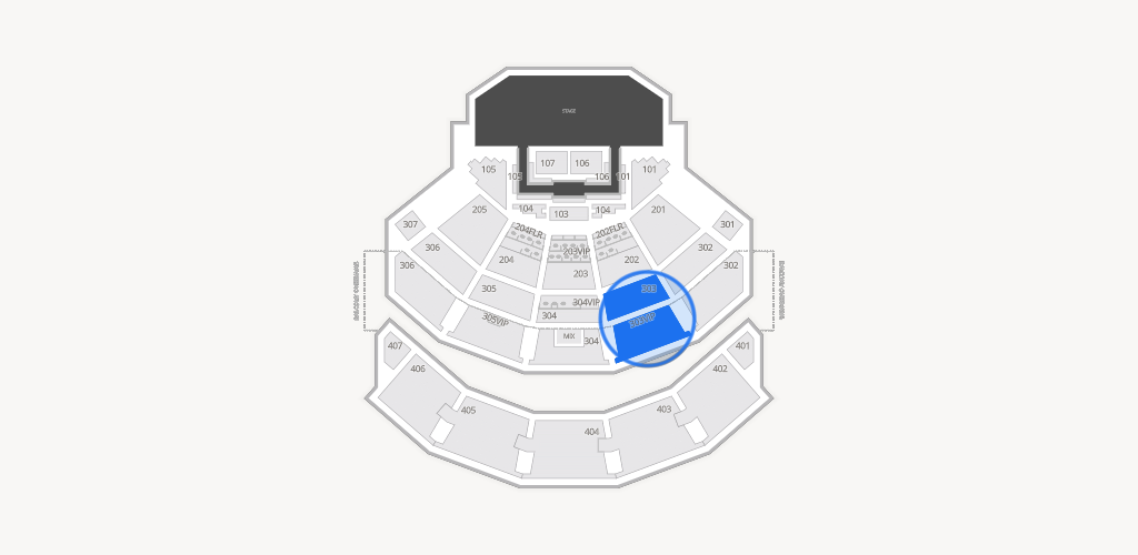 Dolby Live at Park MGM Seating Chart