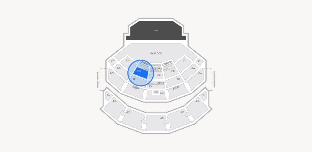 Dolby Live at Park MGM Seating Chart
