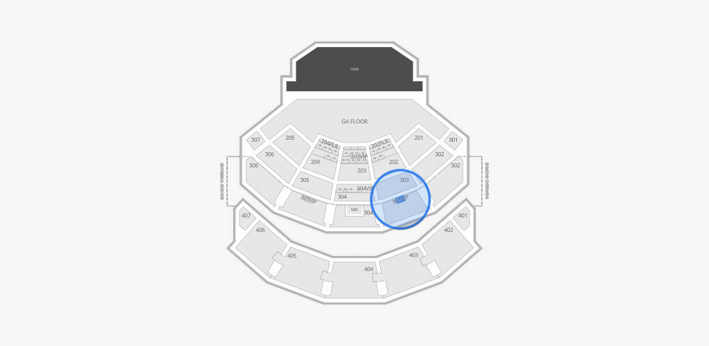 Dolby Live at Park MGM Seating Chart