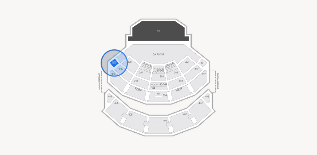 Dolby Live at Park MGM Seating Chart
