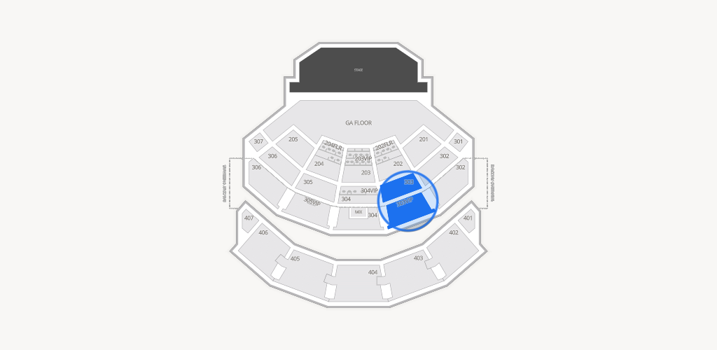 Dolby Live at Park MGM Seating Chart
