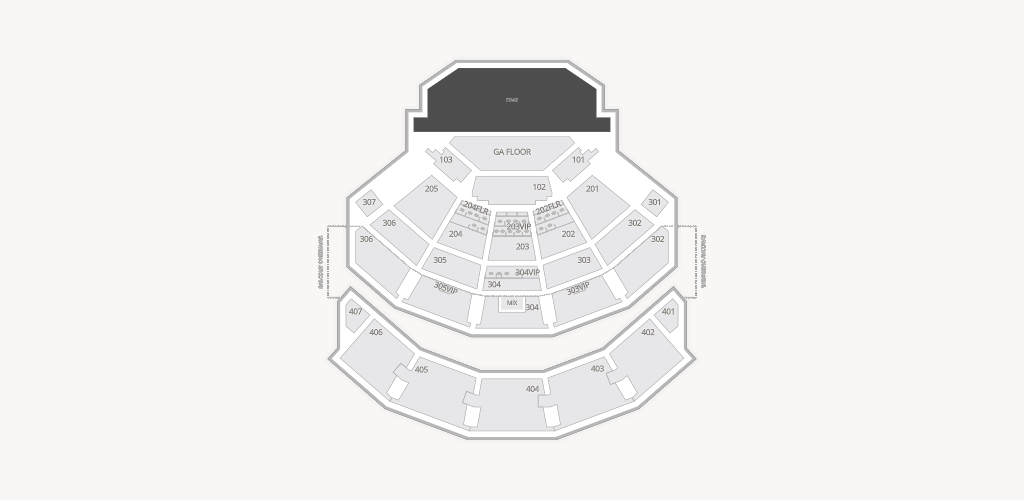 Dolby Live at Park MGM Seating Chart