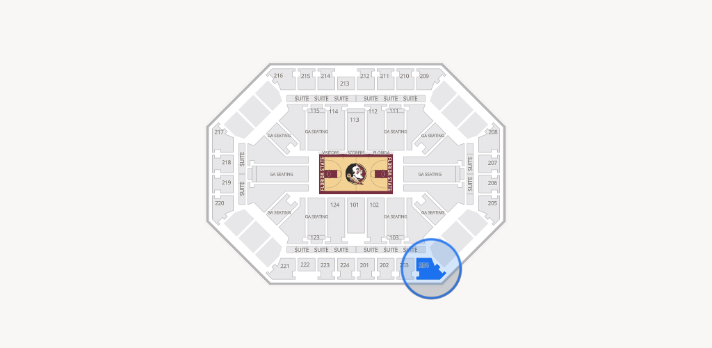 Donald L. Tucker Civic Center Seating Chart