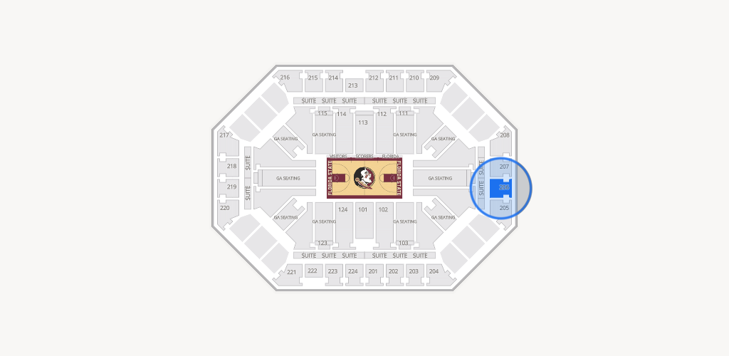 Donald L. Tucker Civic Center Seating Chart