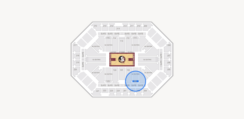Donald L. Tucker Civic Center Seating Chart