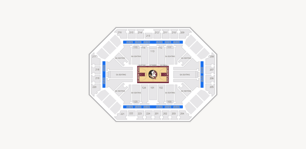 Donald L. Tucker Civic Center Seating Chart