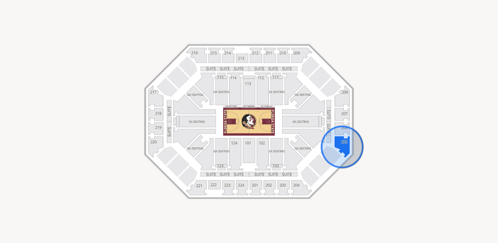 Donald L. Tucker Civic Center Seating Chart