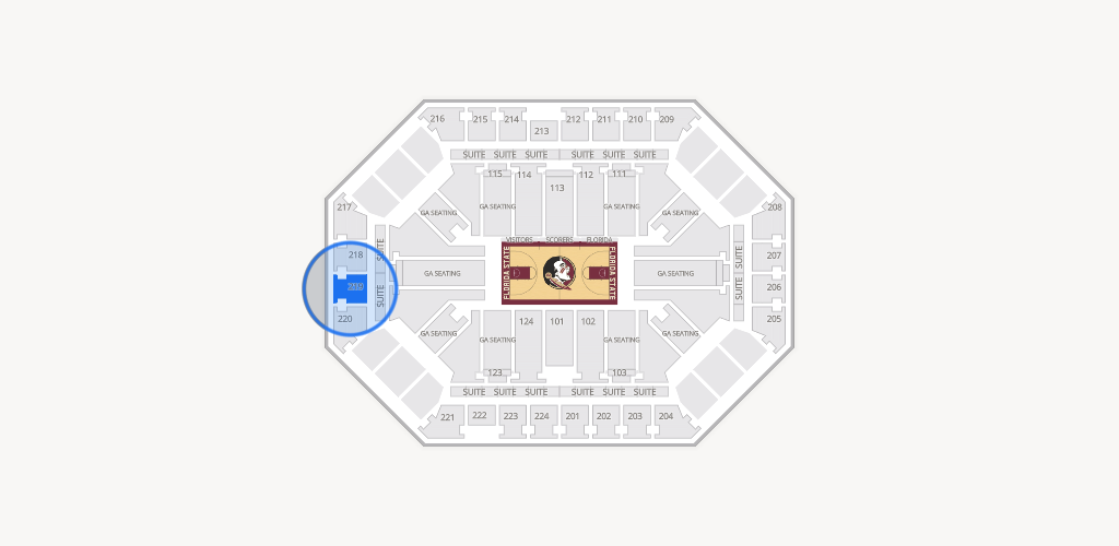 Donald L. Tucker Civic Center Seating Chart