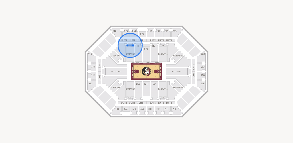 Donald L. Tucker Civic Center Seating Chart