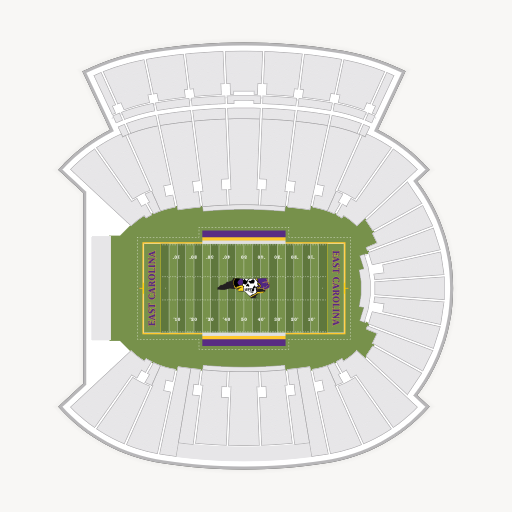 Dowdy-Ficklen Stadium seating chart