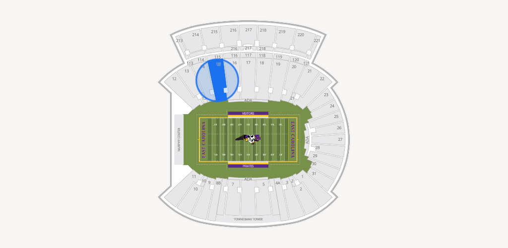 Dowdy-Ficklen Stadium Seating Chart