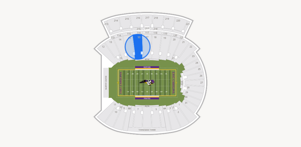 Dowdy-Ficklen Stadium Seating Chart