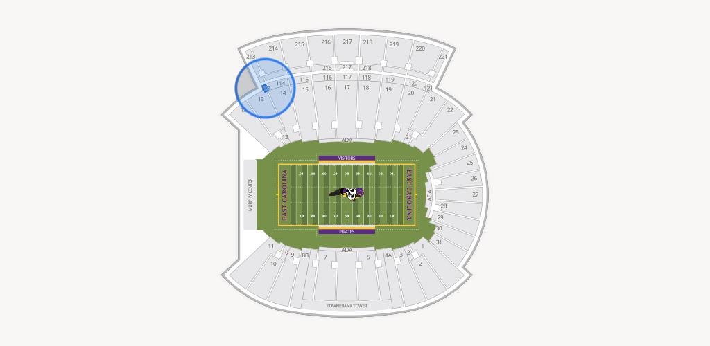 Dowdy-Ficklen Stadium Seating Chart