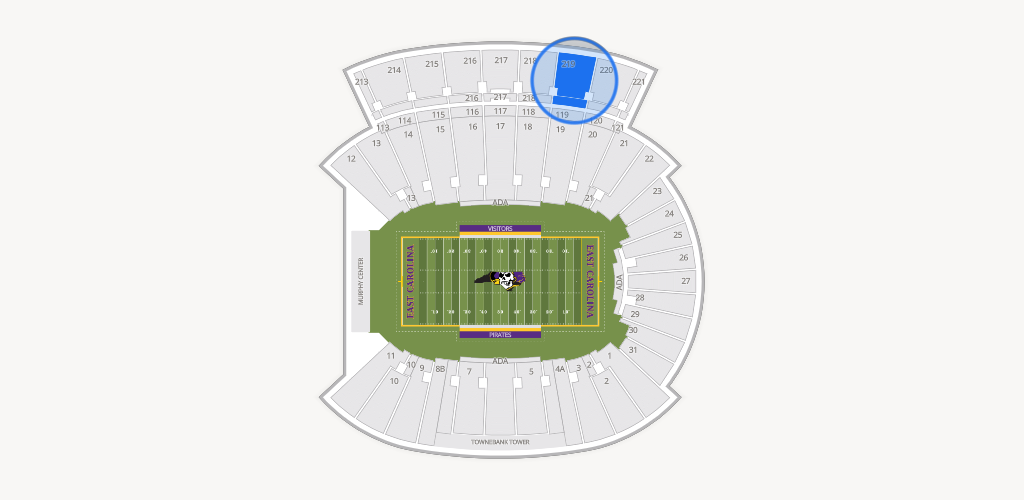 Dowdy-Ficklen Stadium Seating Chart