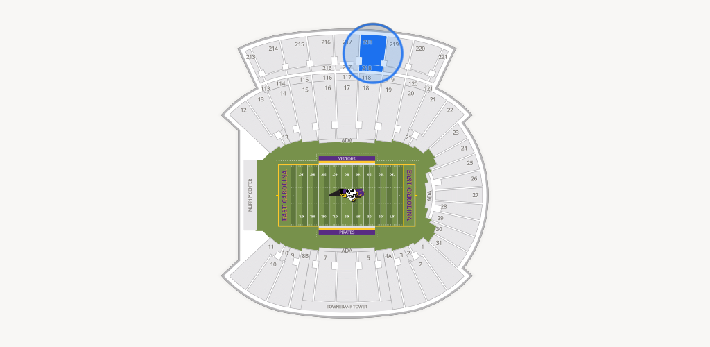 Dowdy-Ficklen Stadium Seating Chart