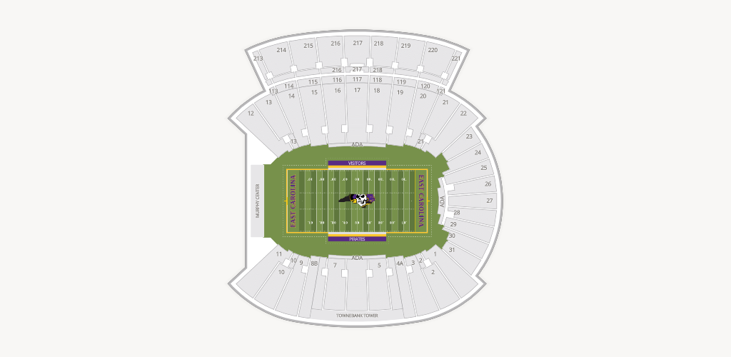 Dowdy-Ficklen Stadium Seating Chart