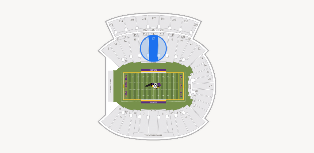 Dowdy-Ficklen Stadium Seating Chart