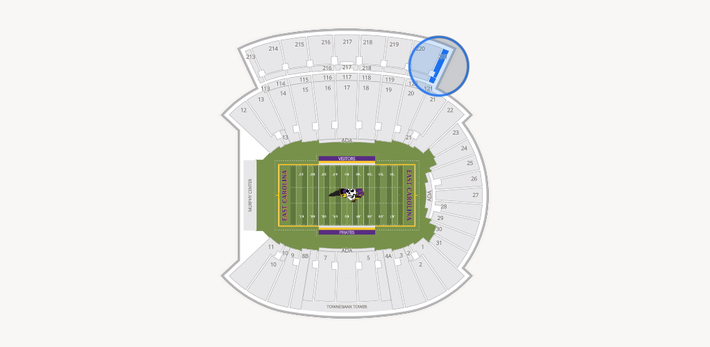 Dowdy-Ficklen Stadium Seating Chart
