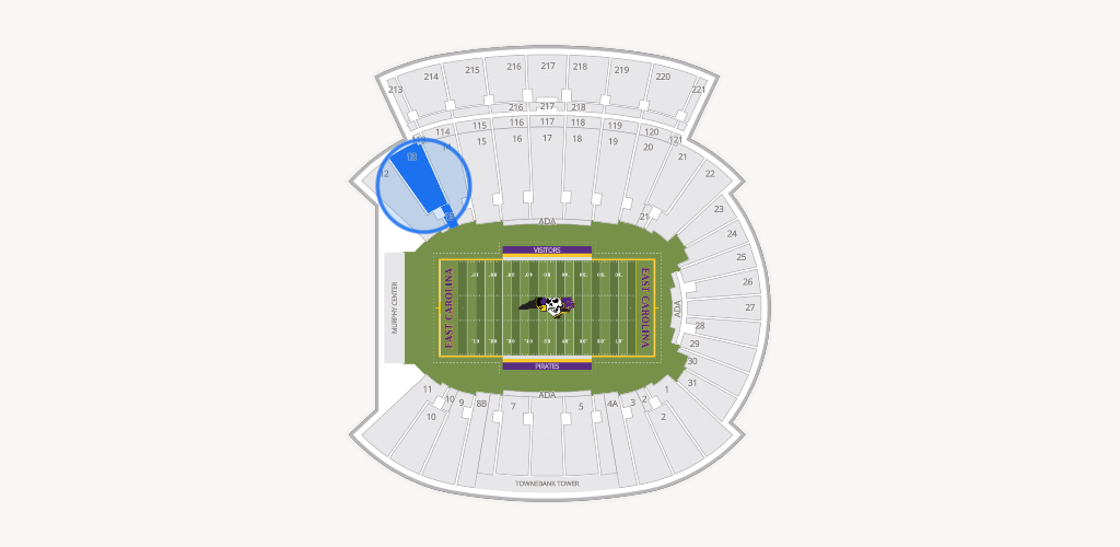 Dowdy-Ficklen Stadium Seating Chart