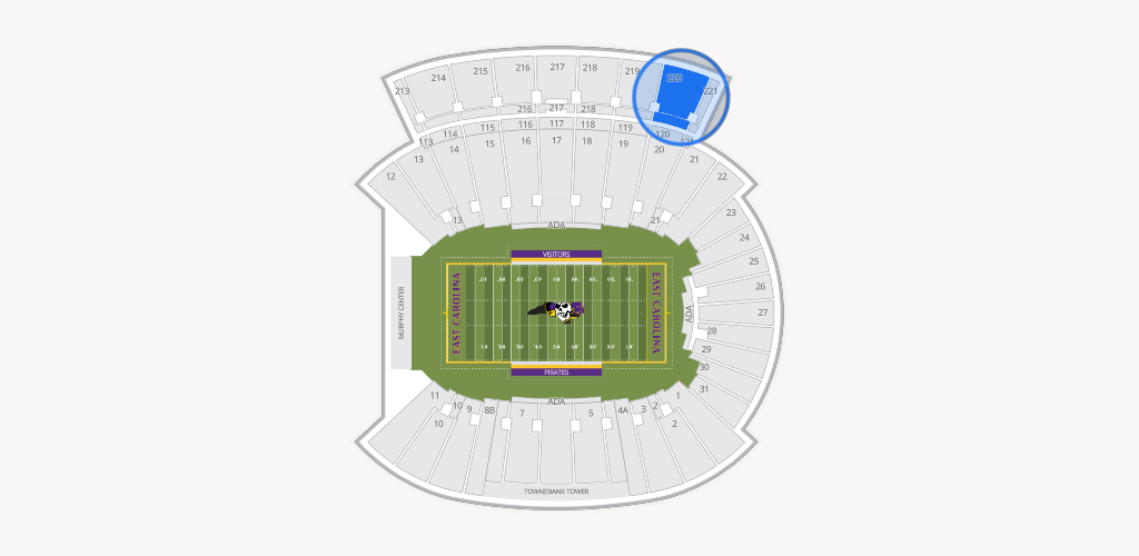 Dowdy-Ficklen Stadium Seating Chart