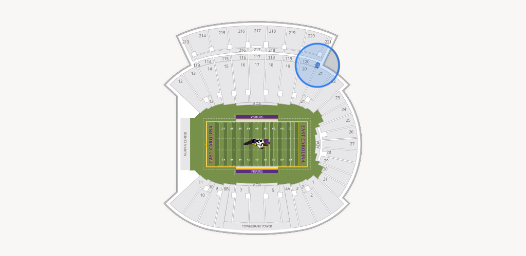 Dowdy-Ficklen Stadium Seating Chart