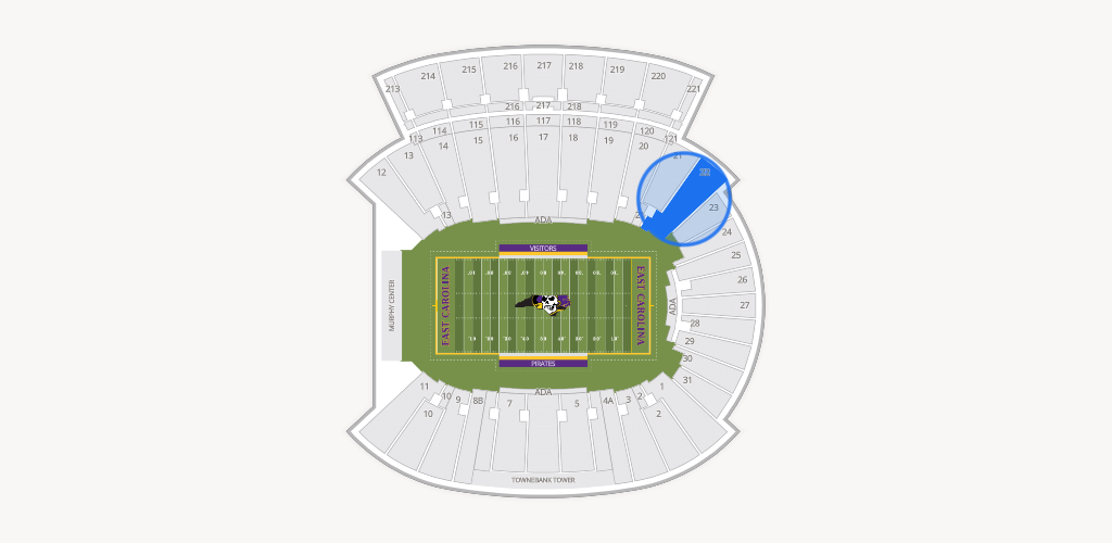 Dowdy-Ficklen Stadium Seating Chart