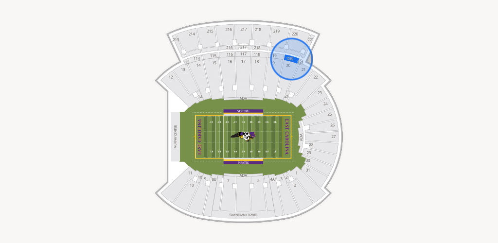 Dowdy-Ficklen Stadium Seating Chart