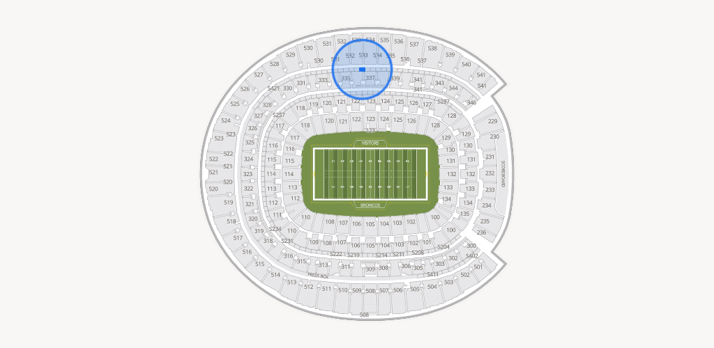 Empower Field at Mile High Seating Chart