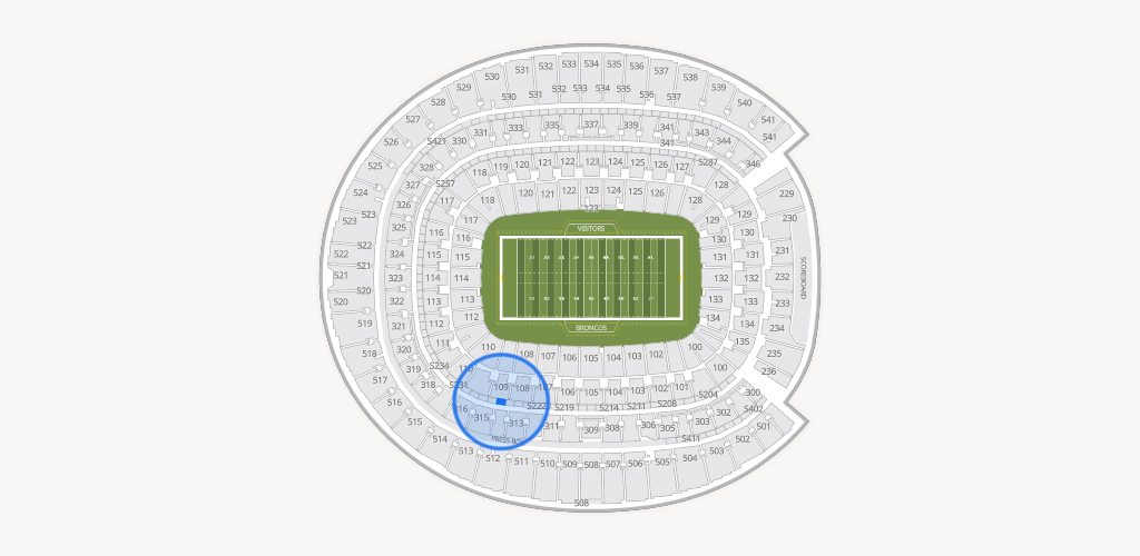 Empower Field at Mile High Seating Chart