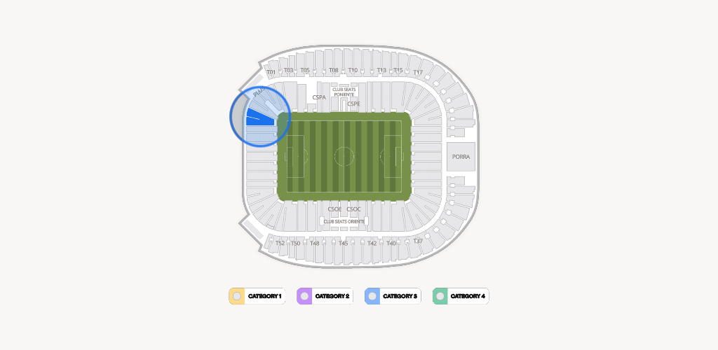 Estadio BBVA Bancomer Seating Chart