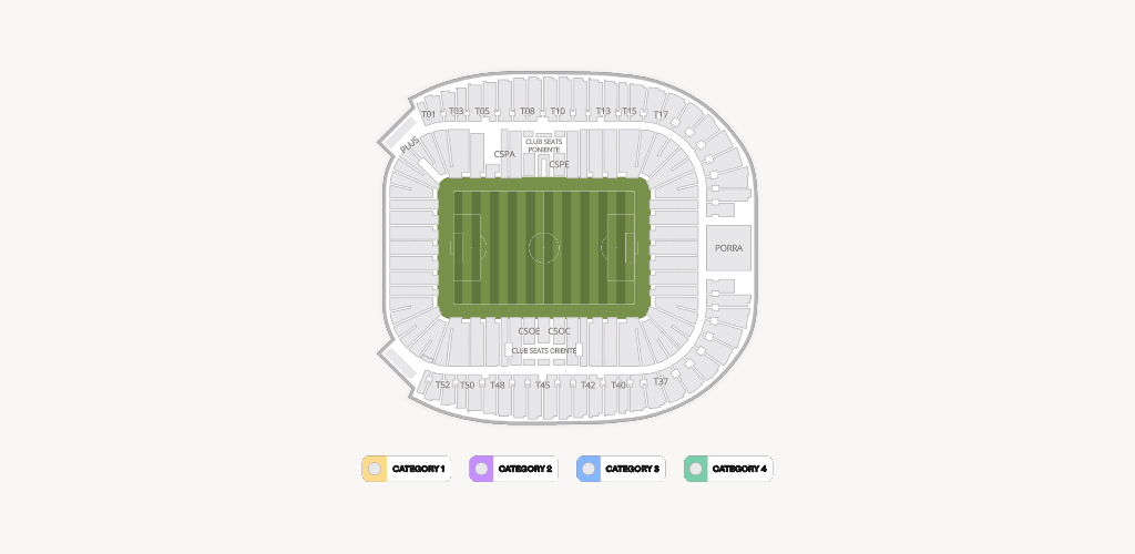 Estadio BBVA Bancomer Seating Chart